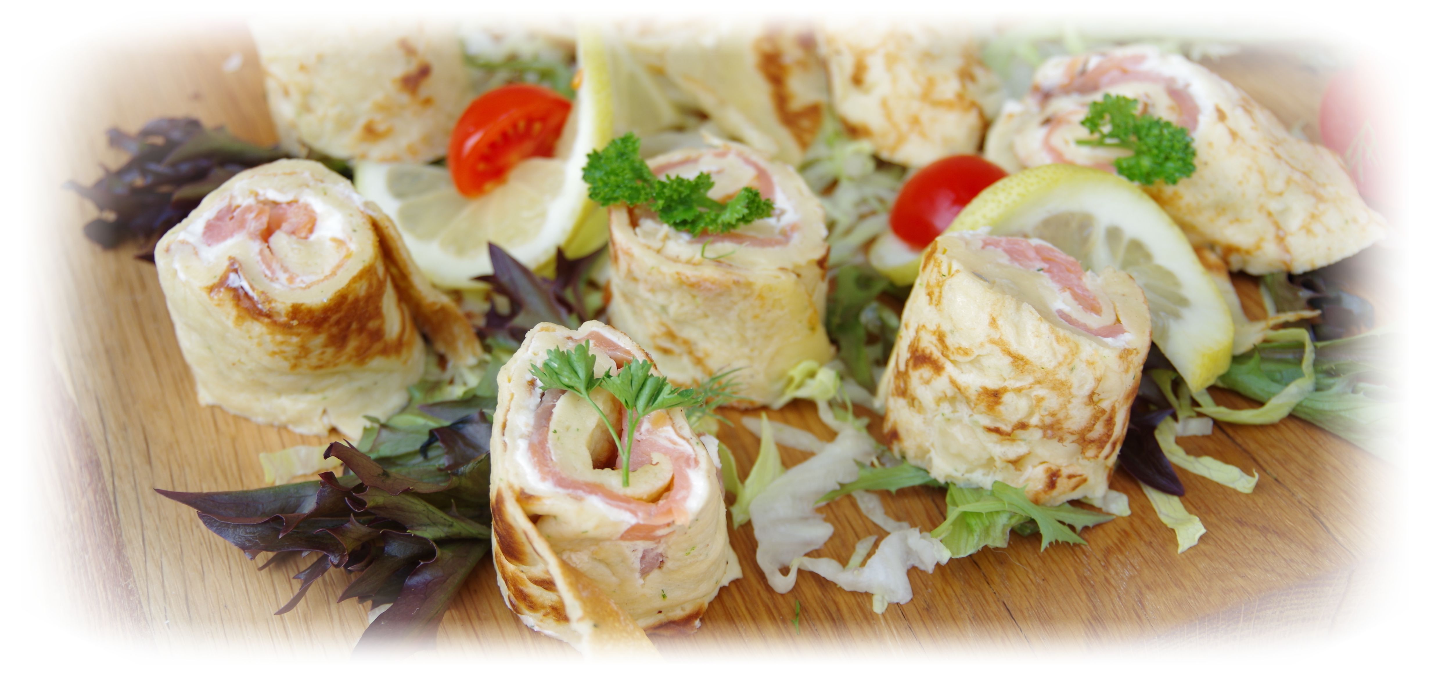 Catering Lachsrollen